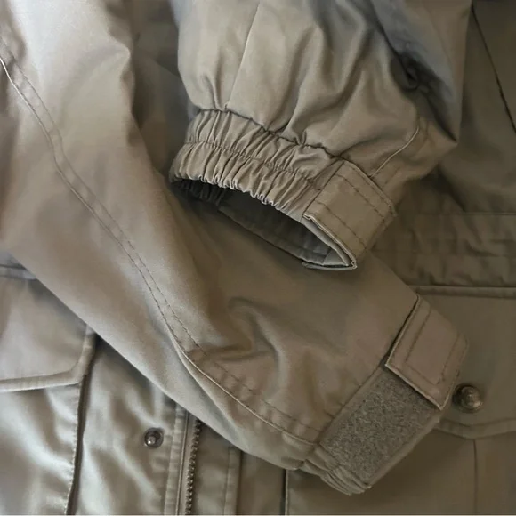 Vintage 90s Pacific Trail Jacket XXLT Outdoors Windbreaker Parka Bomber Olive - Picture 8 of 12